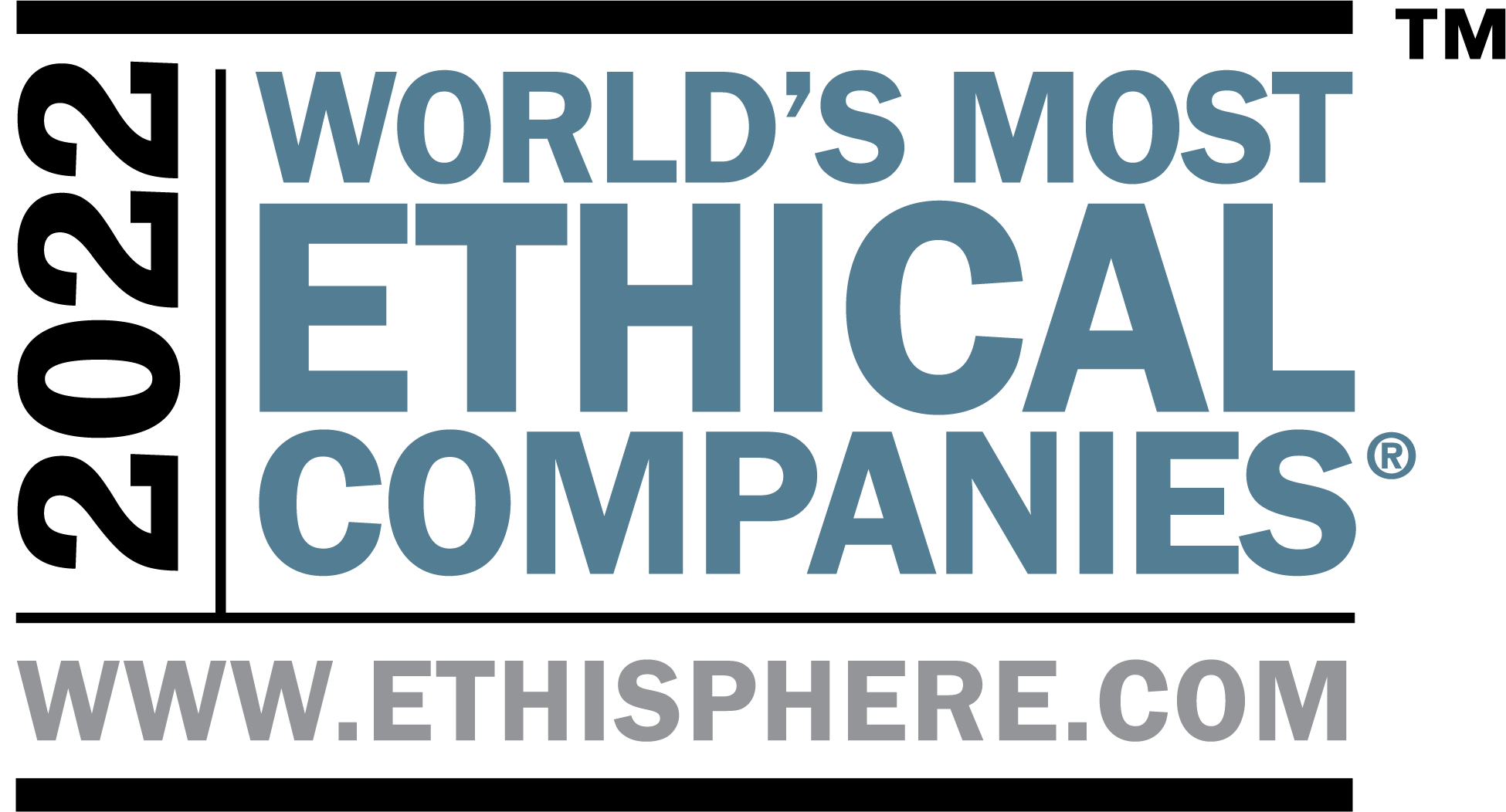 2022 World's most ethical companies, www.ethisphere.com