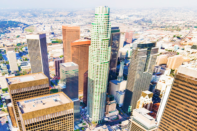 U.S. Bank tower in Los Angeles, California