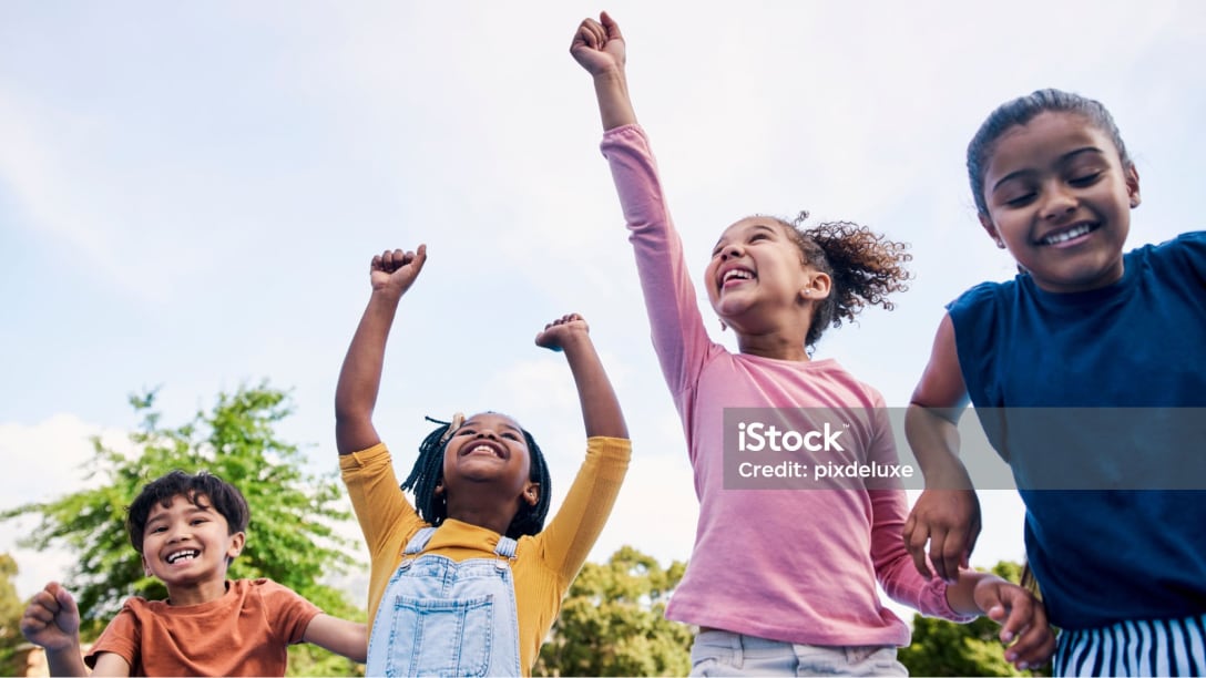 Image of happy kids playing