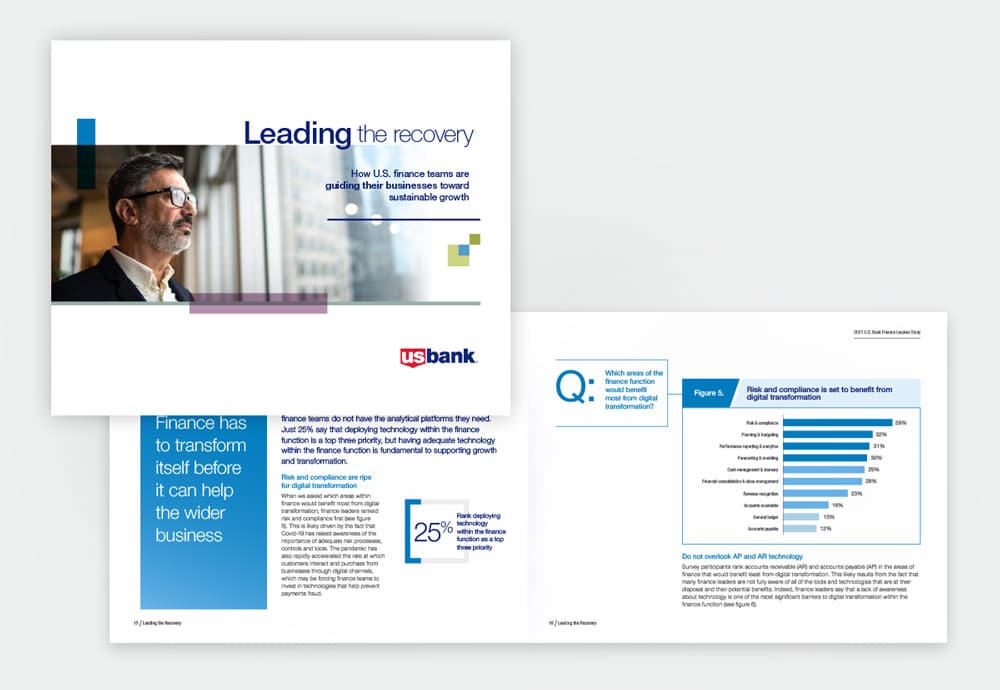 A view inside the pages of the CFO Insights report