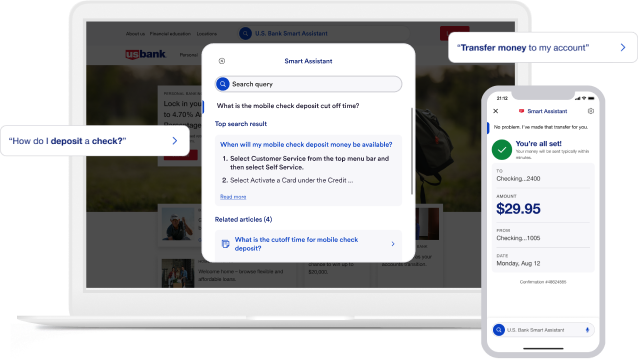 Using Smart Assistant in mobile and online banking