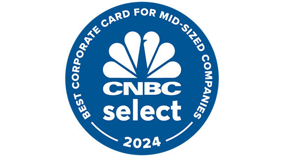 CNBC Select badge awarded for the best corporate card for mid-sized companies in 2024.