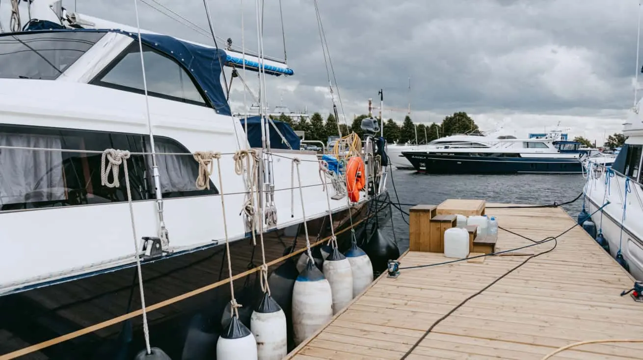 A docked boat