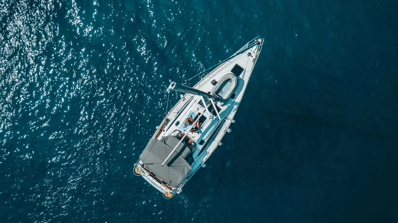 A sailboat on the water