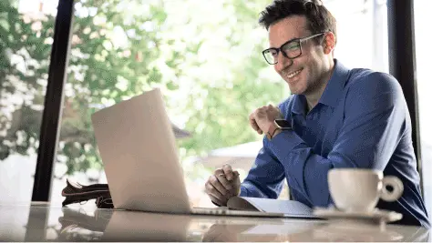 Person using DIY direct deposit setup with routing number