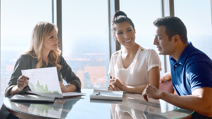 Couple reviewing their investment portfolio