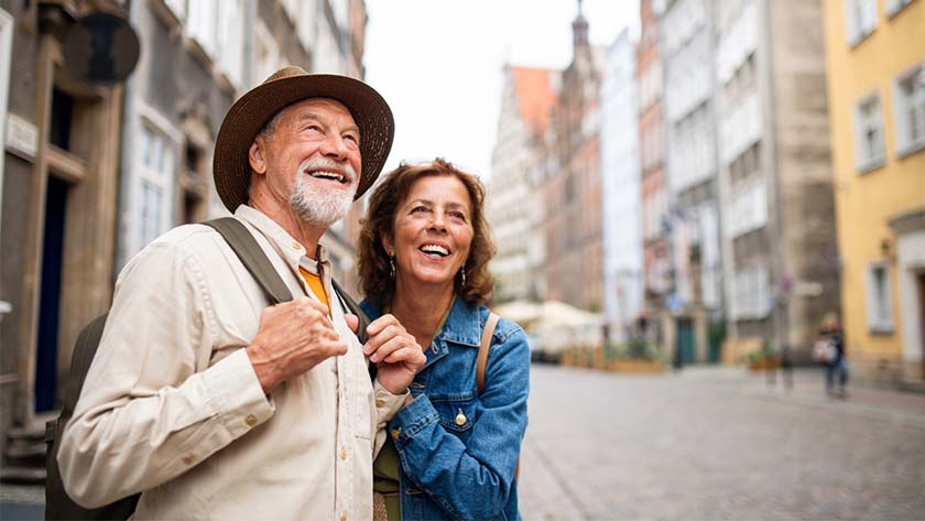 mature couple living abroad