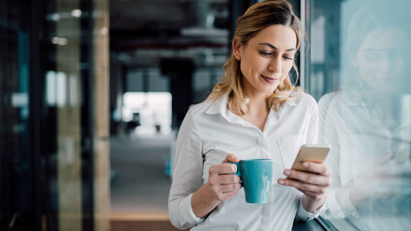 Photo of woman using phone