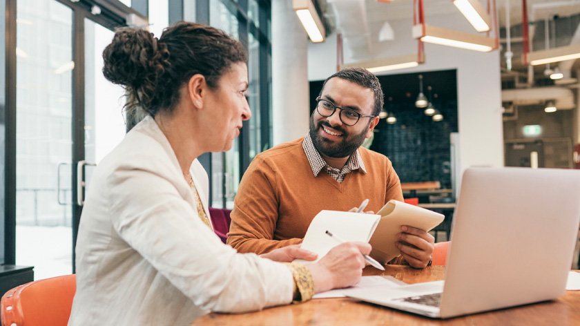 Small business planning meeting