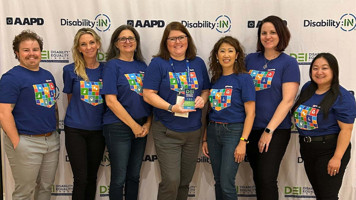 Photo of U.S. Bank employees at Disability:IN conference