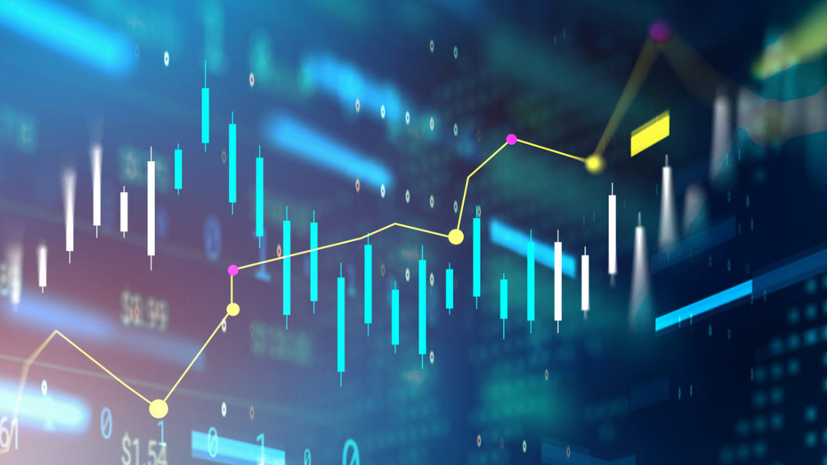 Abstract photo of stock market activity