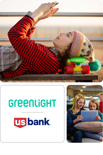 Get the Greenlight app with a U.S. Bank Smartly® Checking Account