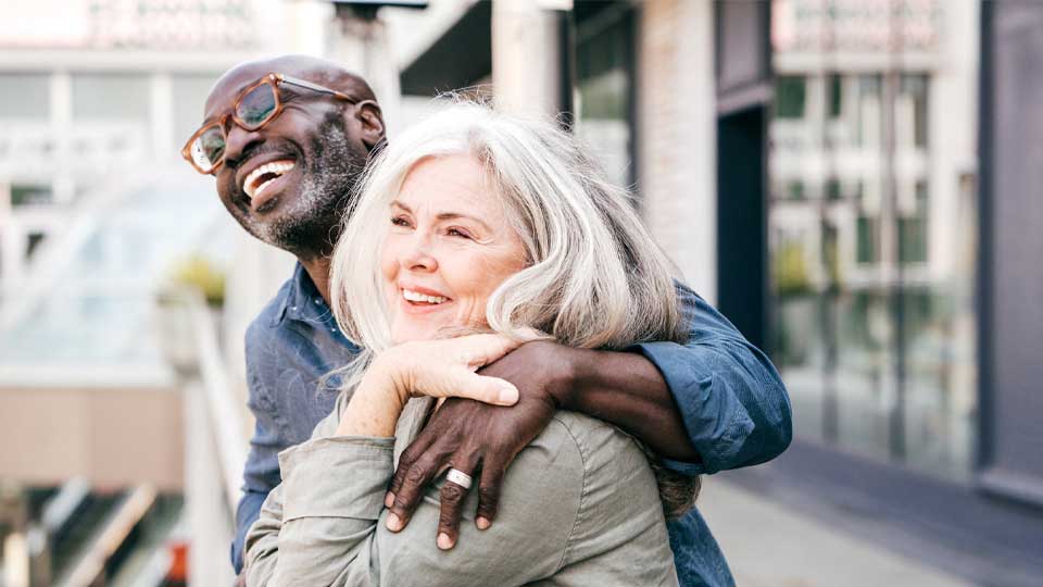 Happy retired couple