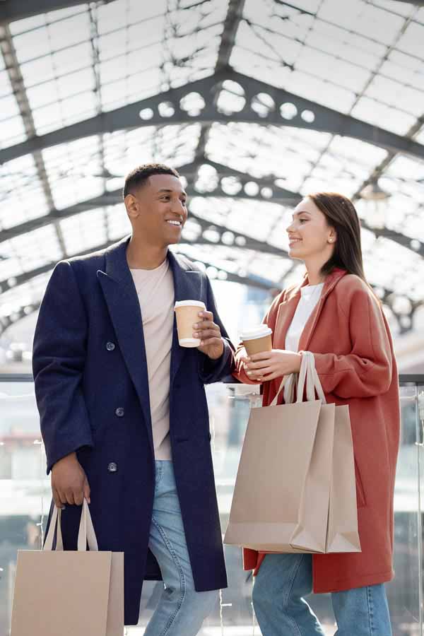 Couple looking over finances